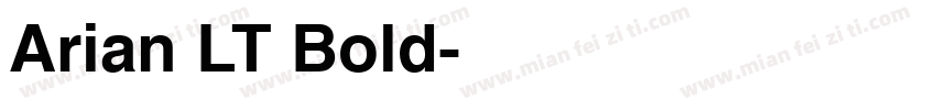 Arian LT Bold字体转换